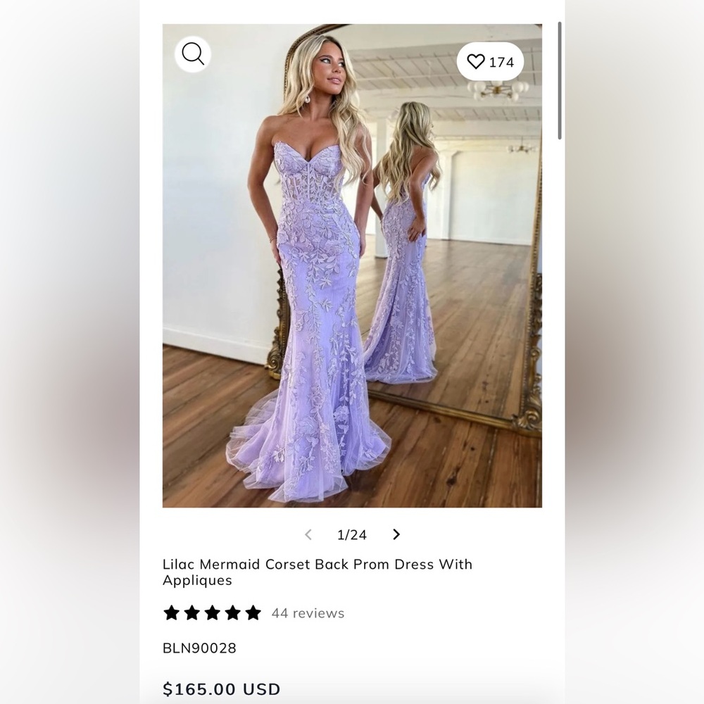 Lavender Purple Prom Dress